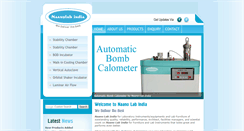 Desktop Screenshot of naanolabindia.com